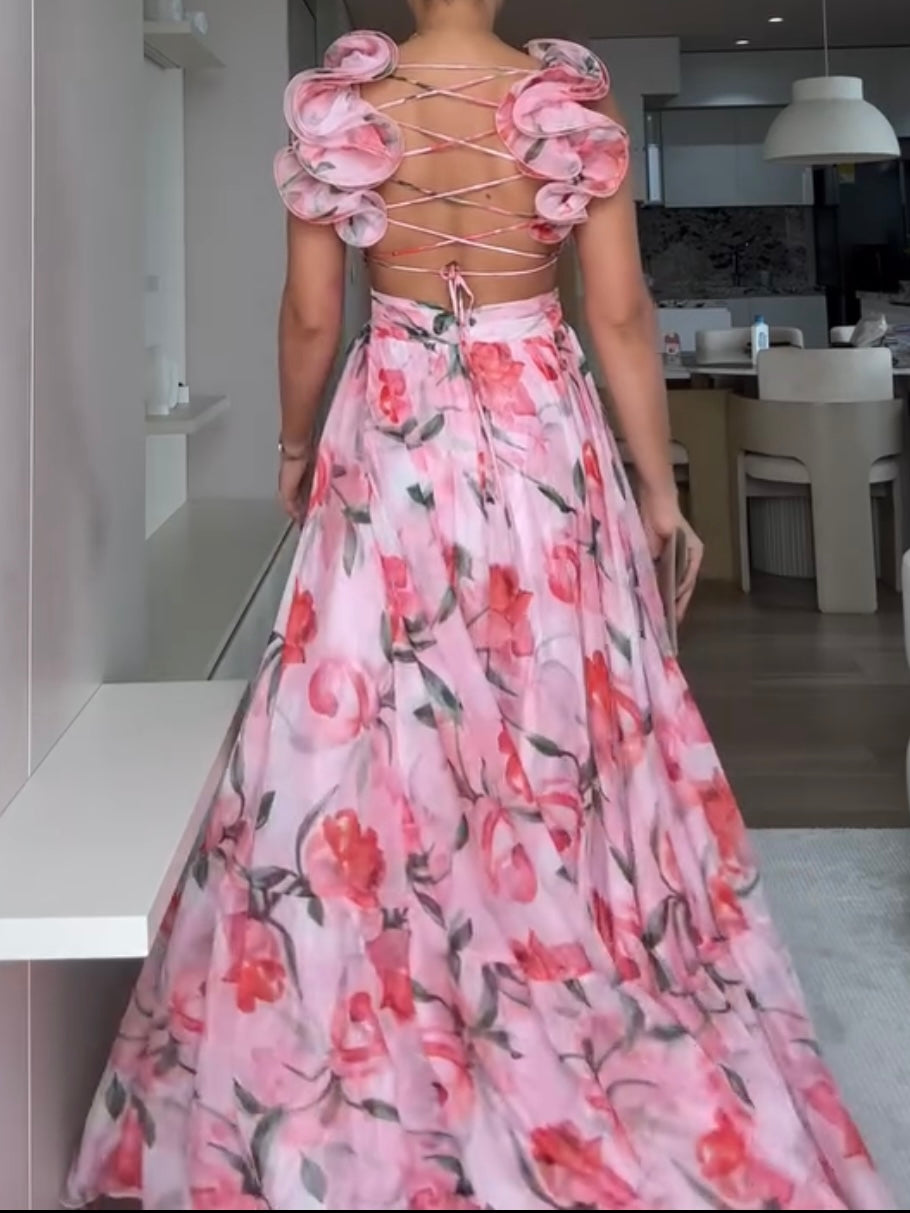 Lynor™ | Soft Silhouette Print Dress