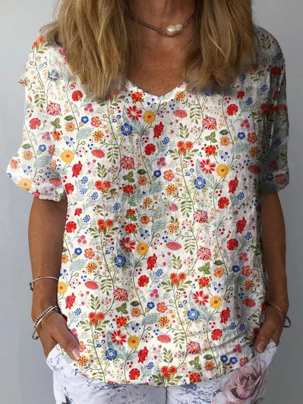 Lynor™ | Women’s Floral Art Print Shirt