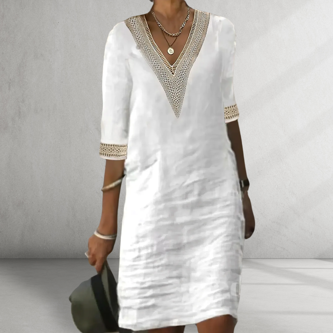Lynor™ | Cotton Linen Summer Dress