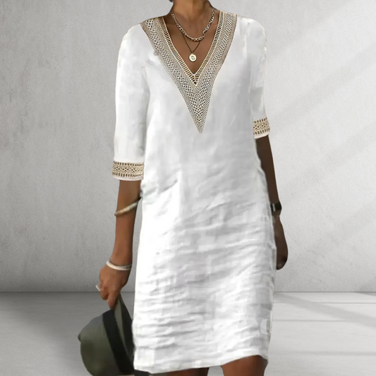 Lynor™ | Cotton Linen Summer Dress