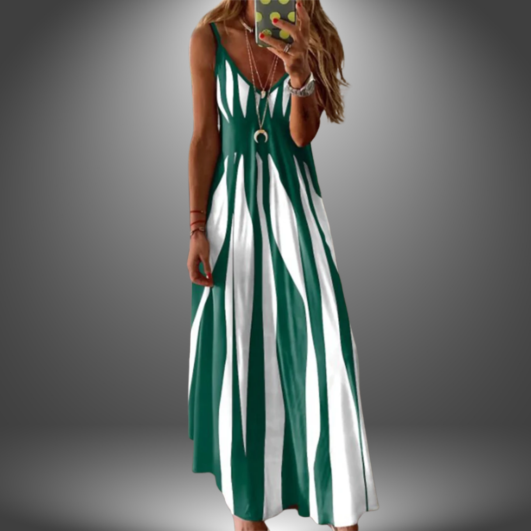 Lynor™ | Striped Sleeveless Maxi Dress for Effortless Summer Elegance
