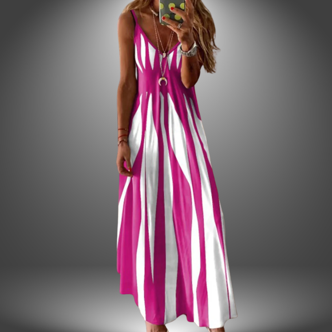 Lynor™ | Striped Sleeveless Maxi Dress for Effortless Summer Elegance