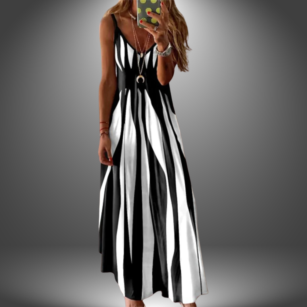 Lynor™ | Striped Sleeveless Maxi Dress for Effortless Summer Elegance