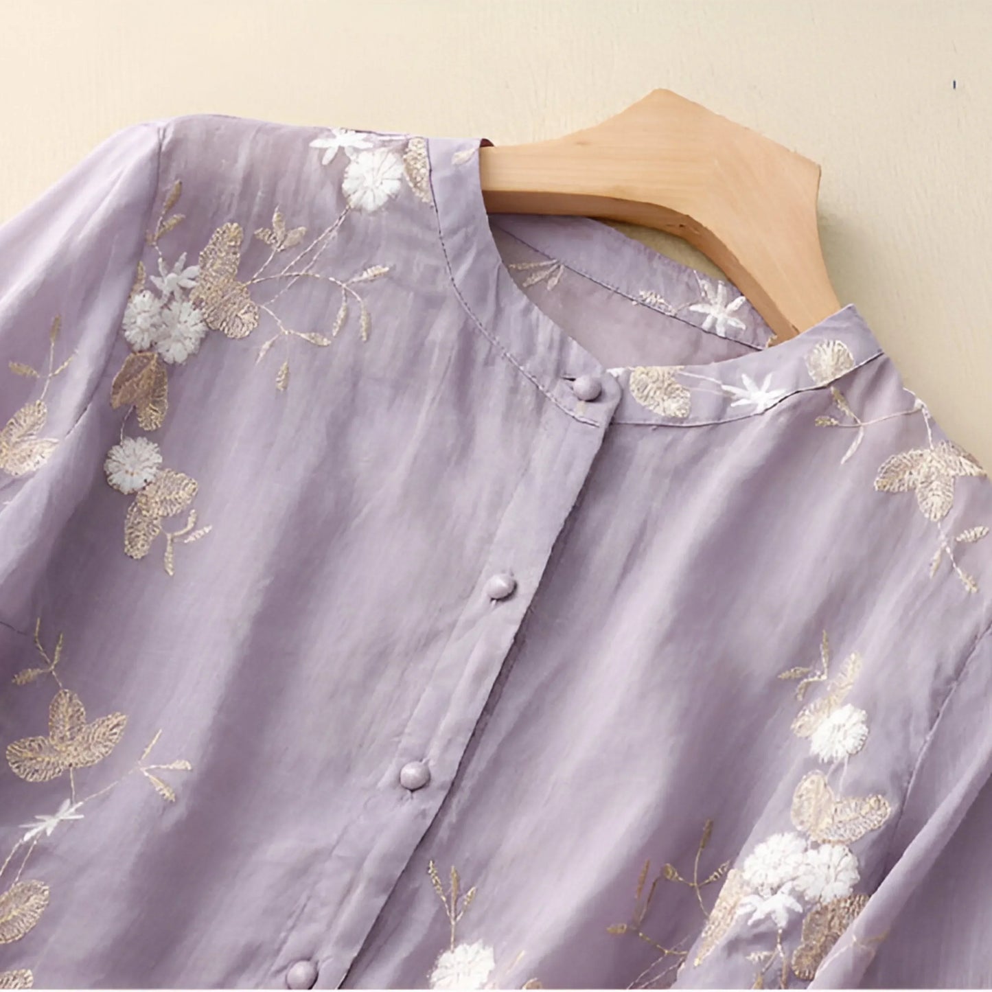 Lynor™ | Embroidered Cotton Top