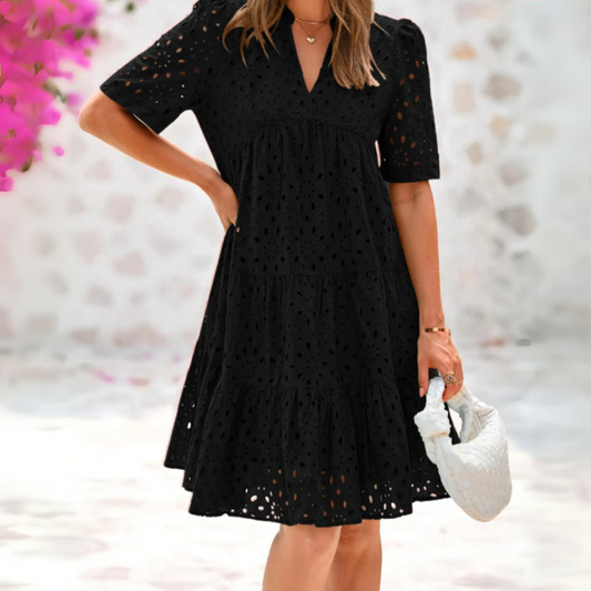 Lynor™ | Lace Ruffle Summer Dress for Effortless Elegance
