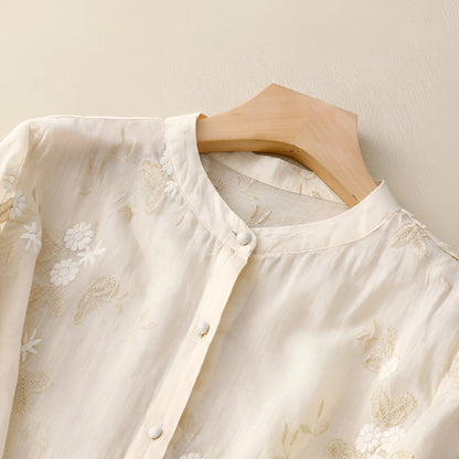 Lynor™ | Embroidered Cotton Top