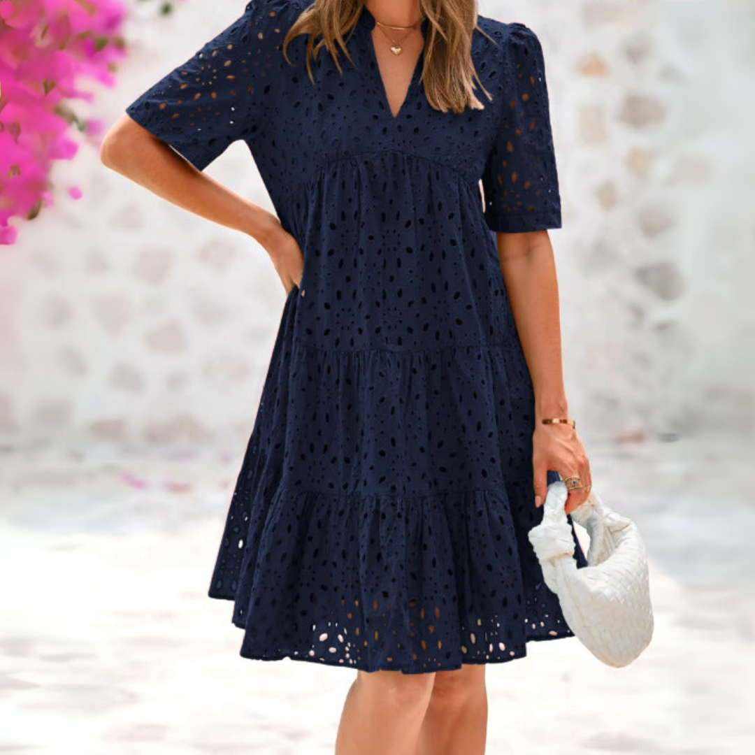 Lynor™ | Lace Ruffle Summer Dress for Effortless Elegance