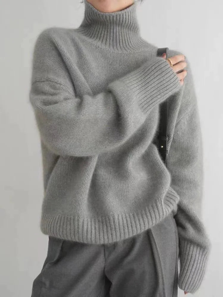 Lynor™ | Comfortable, Soft Knit Turtleneck Sweater