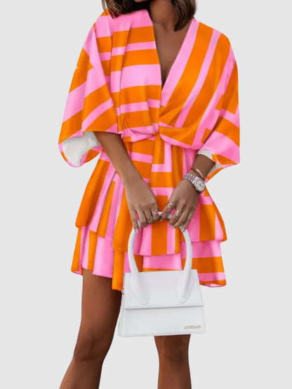 Lynor™ | Satin Floral Dress