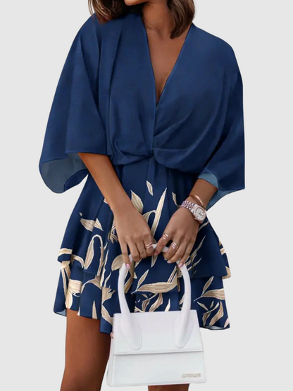 Lynor™ | Satin Floral Dress