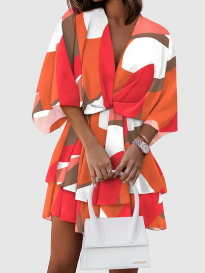 Lynor™ | Satin Floral Dress