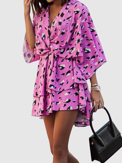 Lynor™ | Satin Floral Dress