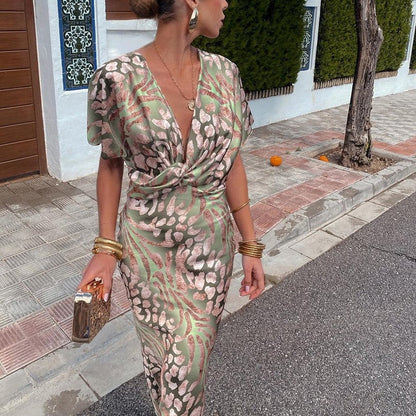 Lynor™ | Elegant Silk-Feel Dress