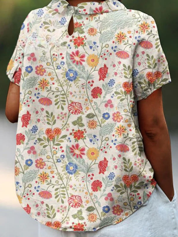 Lynor™ | Women’s Floral Art Print Shirt