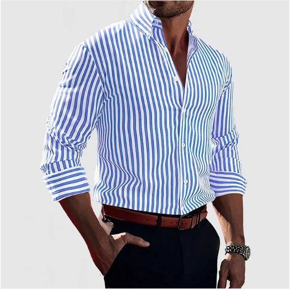 Lynor™ | Striped Confidence Shirt