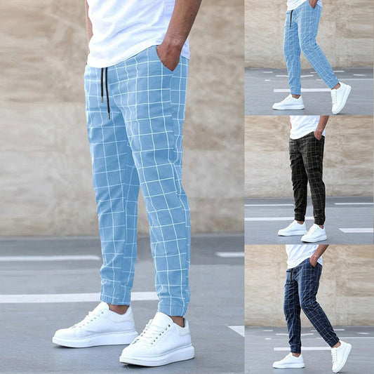 Lynor™ | Men’s Check Joggers for Modern Comfort