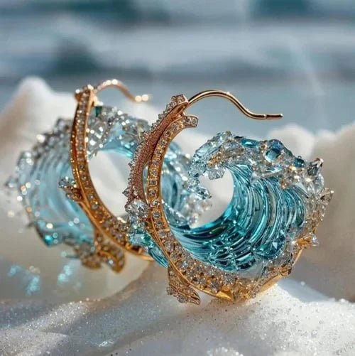 Lynor™ | Ocean's Oath Earrings – The Soul of the Sea in Jewelry Form