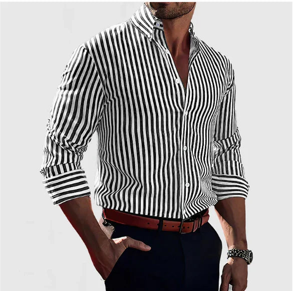 Lynor™ | Striped Confidence Shirt