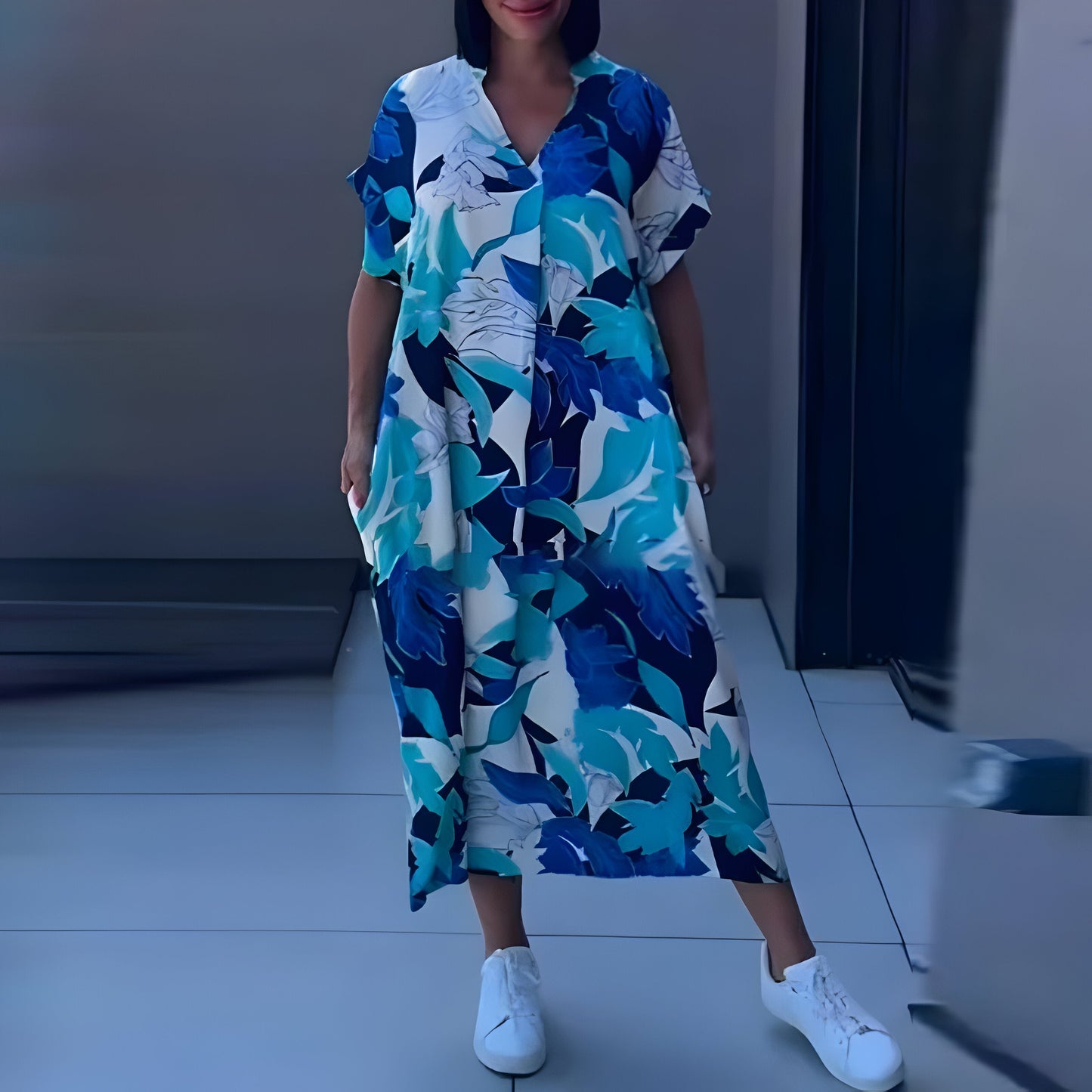 Lynor™ | Colourful Print Maxi Dress